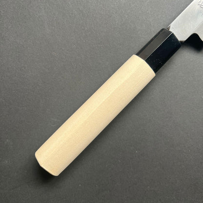 Yanagiba Knife, Stamped Shirogami 2 Carbon Steel, Iron Clad, Polished Finish - Ittetsu