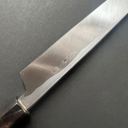 Yanagiba Knife, Shirogami 2 with iron cladding, mirror polished finish, Choyo range - Sakai Kikumori
