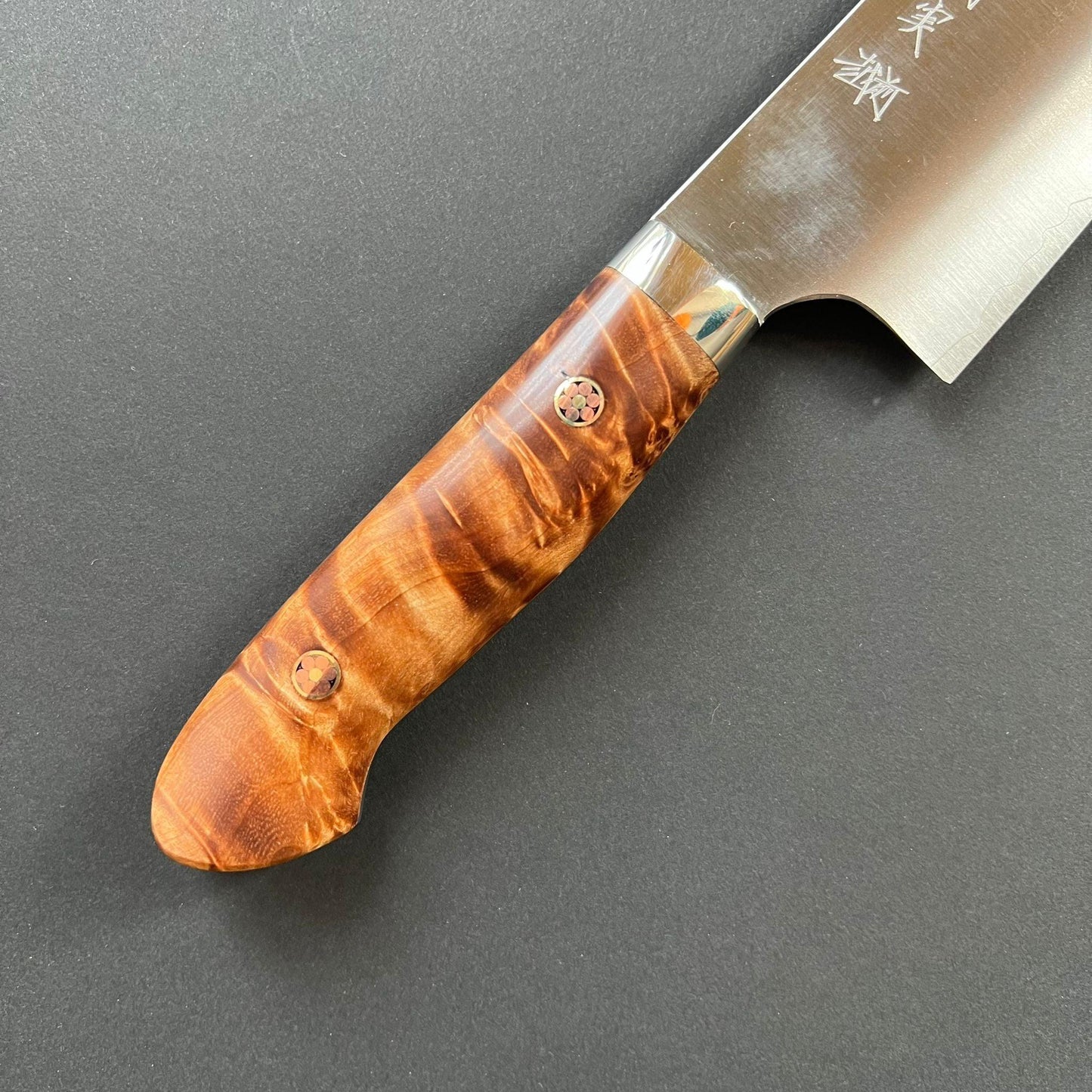 Gyuto knife, SG2 Powder Steel, Western style Maple wood handle, Migaki finish - Kato