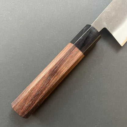 Bunka knife, Aogami Super with stainless steel cladding, kurouchi finish - Kamo