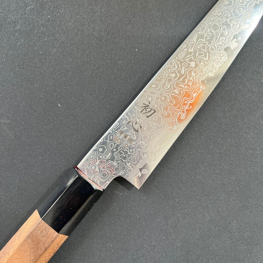 Petty knife, SG2 stainless steel, Damascus finish, Saihyo range - Hatsukokoro
