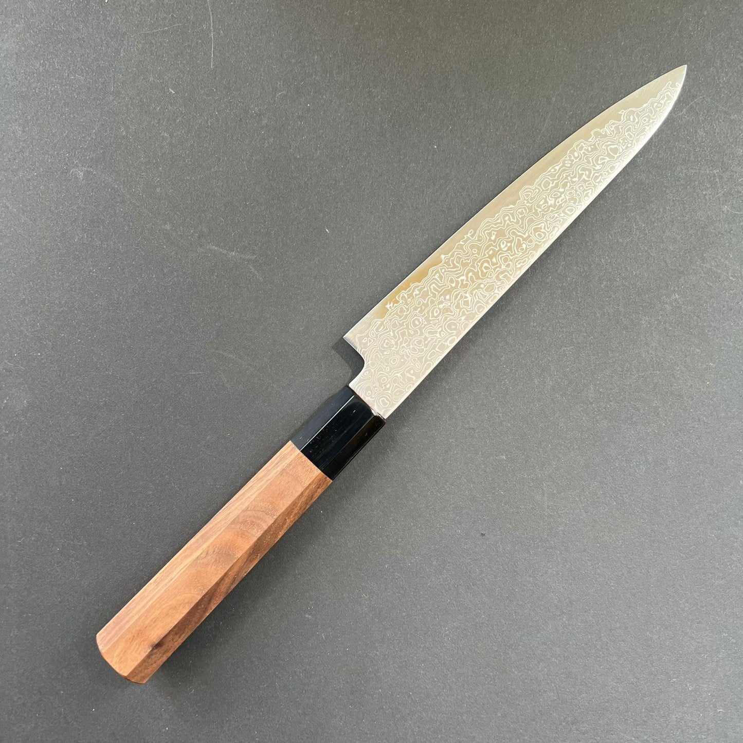 Petty knife, SG2 stainless steel, Damascus finish, Saihyo range - Hatsukokoro