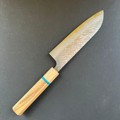 Santoku knife, VG10 Stainless steel, tsuchime finish - Yu Kurosaki