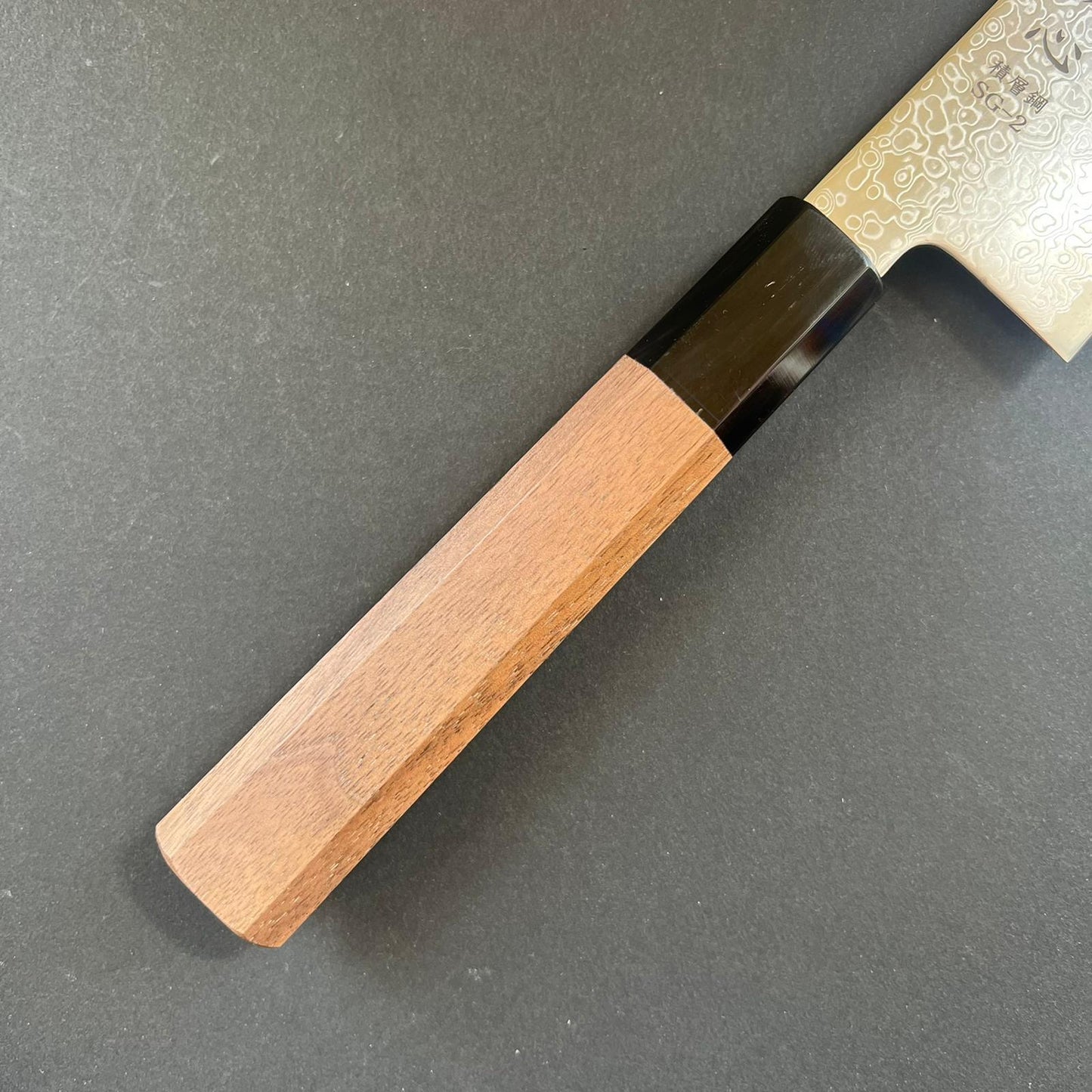 Gyuto knife, SG2 stainless steel, Damascus finish, Saihyo range - Hatsukokoro