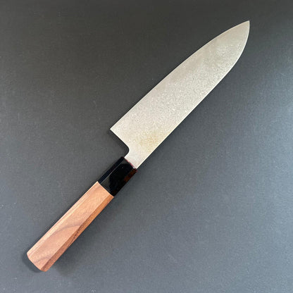 Santoku knife, SG2 stainless steel, Damascus finish, Saihyo range - Hatsukokoro