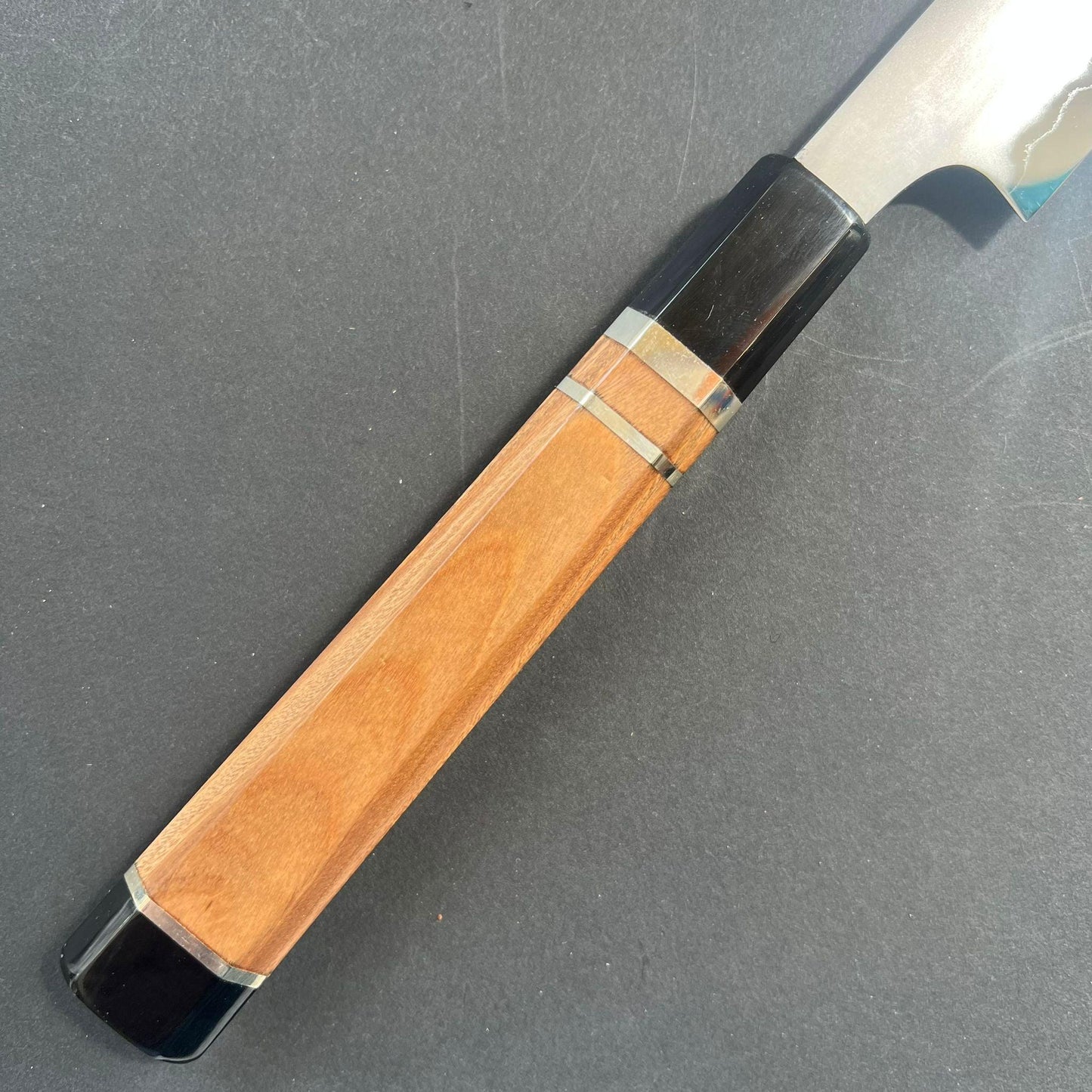 Sujihiki knife, Shirogami 2 with iron cladding, Kasumi finish, Katana Jihada series - Hatsukokoro