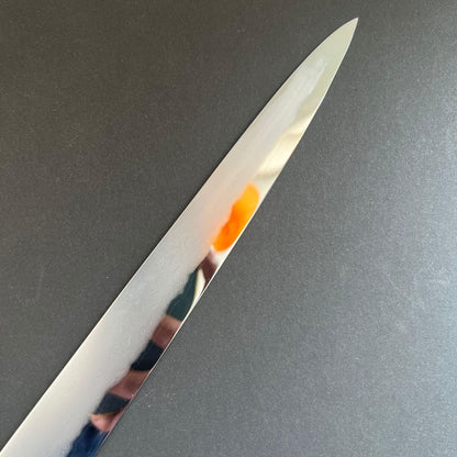 Sujihiki knife, Shirogami 2 with iron cladding, Kasumi finish, Katana Jihada series - Hatsukokoro
