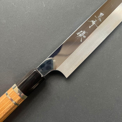 Yanagiba knife, Aogami 2 carbon steel, Polished finish - Yu Kurosaki