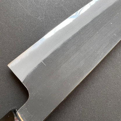 Gyuto knife, Shirogami 2 with iron cladding, Kurouchi finish - Mutsumi Hinoura