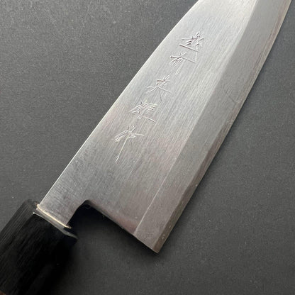 Deba knife, Aogami 2 carbon steel, polished finish - Kitaoka