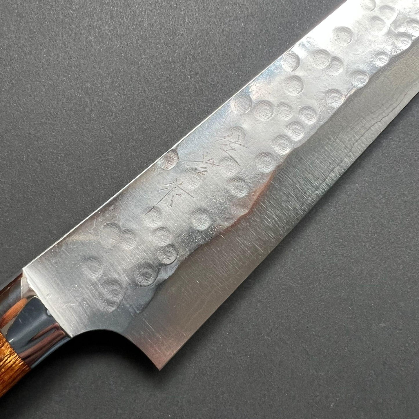 Sujihiki knife, SRS13 stainless steel, Tsuchime finish, western ironwood handle - Saji