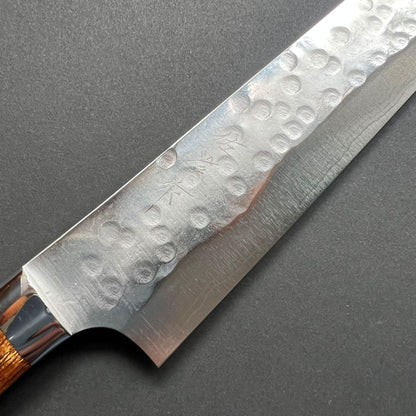 Sujihiki knife, SRS13 stainless steel, Tsuchime finish, western ironwood handle - Saji