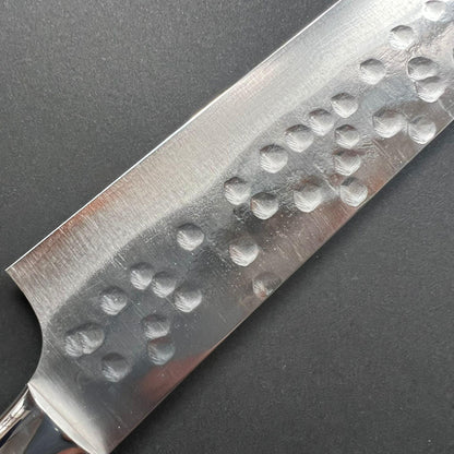 Sujihiki knife, SRS13 stainless steel, Tsuchime finish, western ironwood handle - Saji