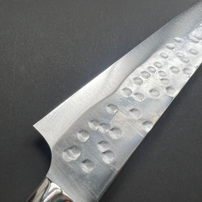 Sujihiki knife, SRS13 stainless steel, Tsuchime finish, western ironwood handle - Saji