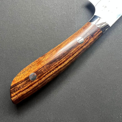 Sujihiki knife, SRS13 stainless steel, Tsuchime finish, western ironwood handle - Saji