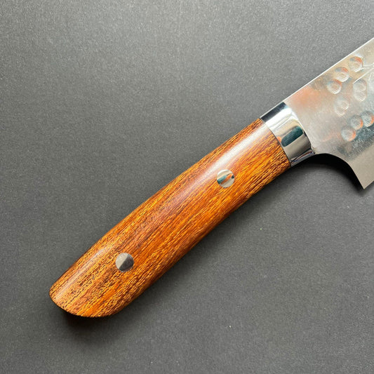 Gyuto knife, SRS13 stainless steel, Tsuchime finish, western ironwood handle - Saji