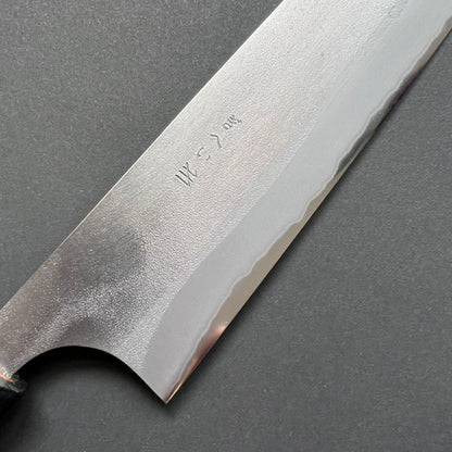 Gyuto knife, Aogami 2 carbon steel with stainless steel cladding, nashiji finish - Gihei
