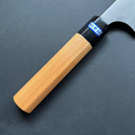 Gyuto knife, Aogami 2 carbon steel with stainless steel cladding, nashiji finish - Gihei