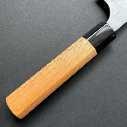 Gyuto knife, Aogami 2 carbon steel with stainless steel cladding, nashiji finish - Gihei