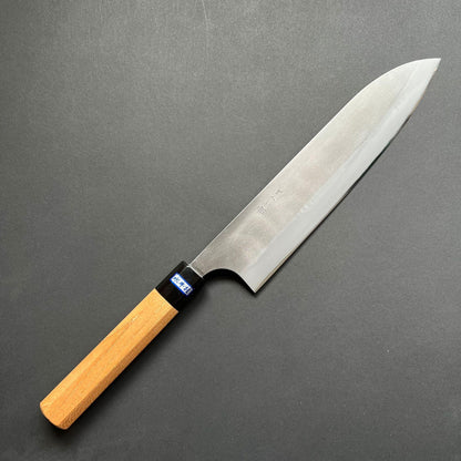 Gyuto knife, Aogami 2 carbon steel with stainless steel cladding, nashiji finish - Gihei