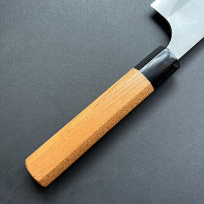 Gyuto knife, Aogami 2 carbon steel with stainless steel cladding, nashiji finish - Gihei
