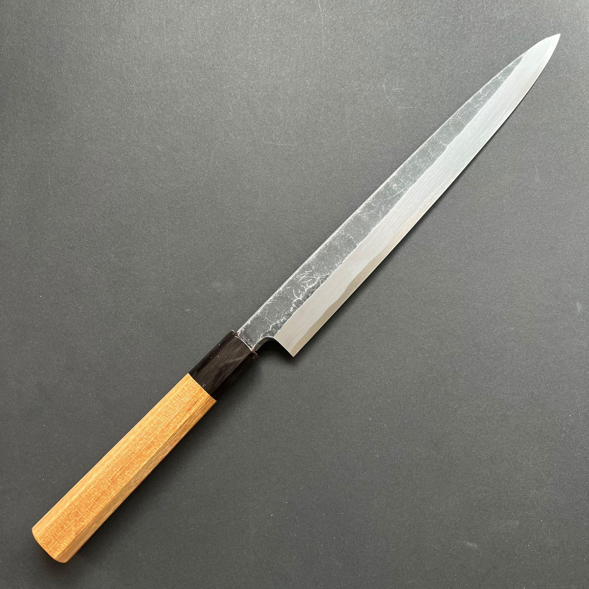 Yanagiba knife, Aogami 2, Kuoruchi Tsuchime finish - Hatsukokoro Shirasagi