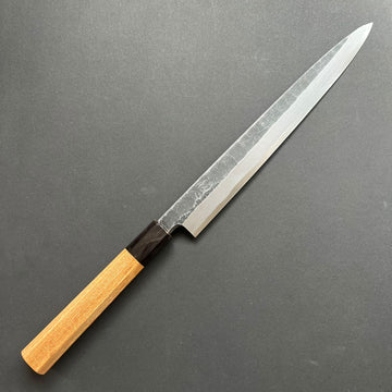 Yanagiba knife, Aogami 2, Kuoruchi Tsuchime finish - Hatsukokoro Shirasagi