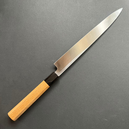 Yanagiba knife, Aogami 2, Kuoruchi Tsuchime finish - Hatsukokoro Shirasagi
