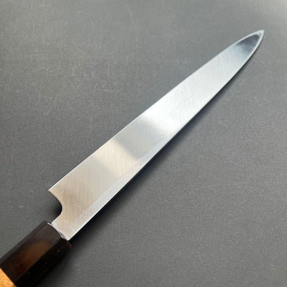 Yanagiba knife, Aogami 2, Kuoruchi Tsuchime finish - Hatsukokoro Shirasagi