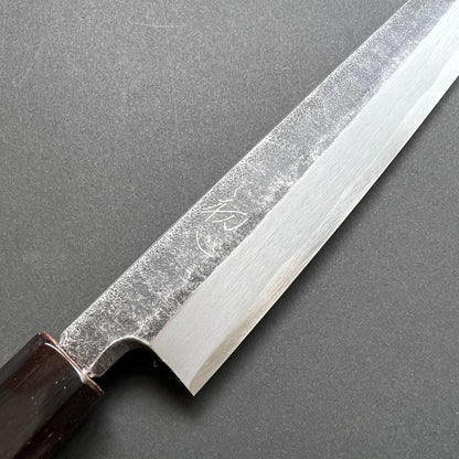 Yanagiba knife, Aogami 2, Kuoruchi Tsuchime finish - Hatsukokoro Shirasagi