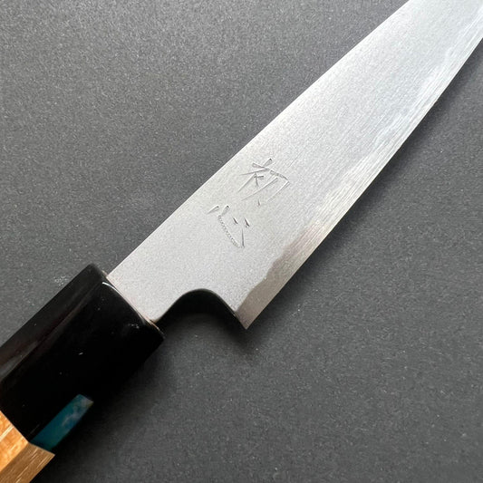 Petty knife, Shirogami 2 with iron cladding, Kasumi finish, Shirahama range - Hatsukokoro