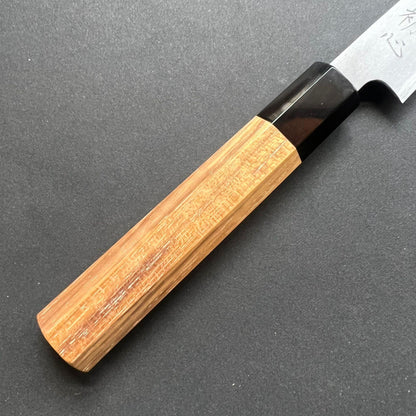 Petty knife, Shirogami 2 with iron cladding, Kasumi finish, Shirahama range - Hatsukokoro