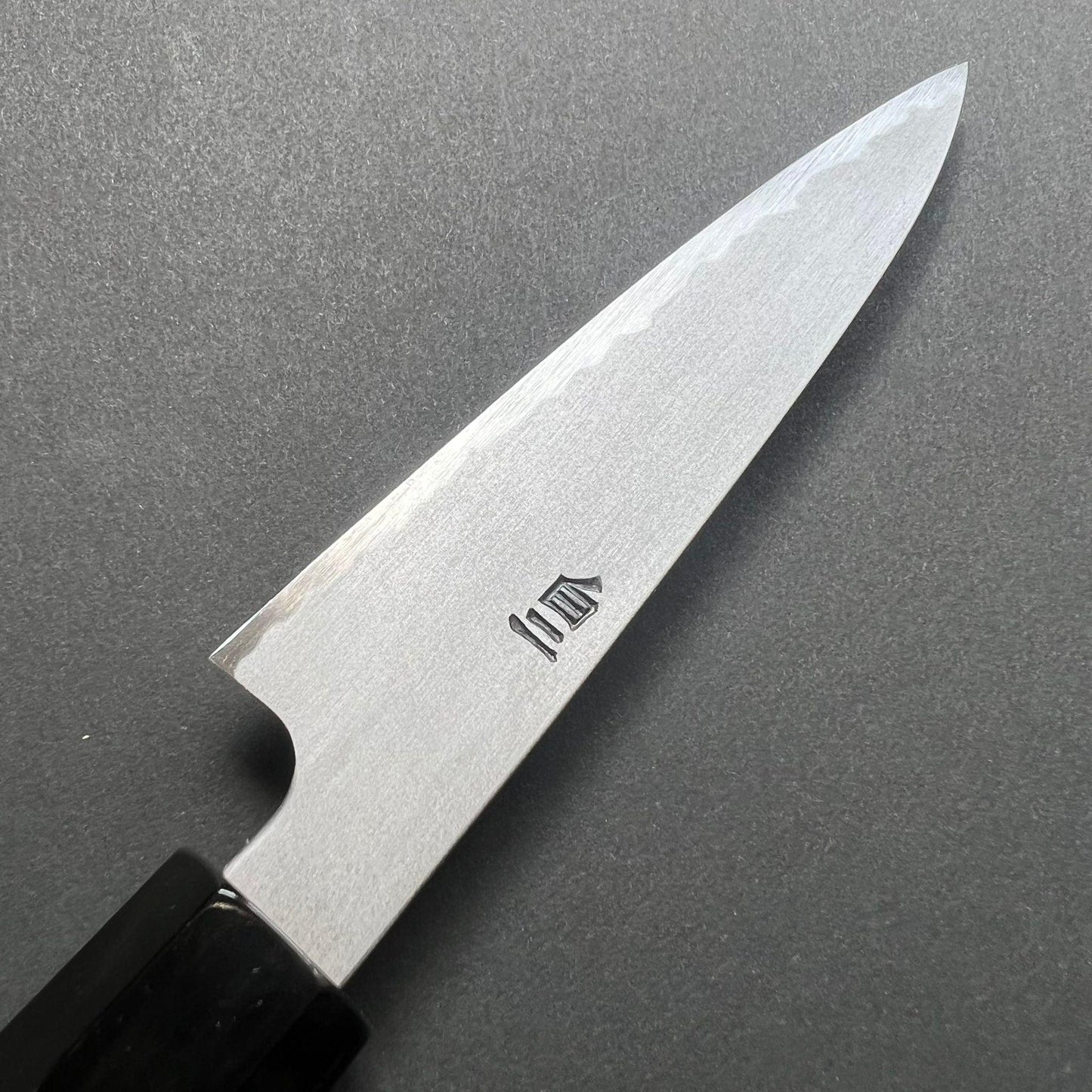 Petty knife, Shirogami 2 with iron cladding, Kasumi finish, Shirahama range - Hatsukokoro