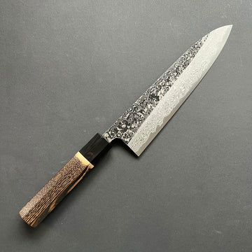 Gyuto knife, SKD tool steel, Black Damascus finish - Yoshikane