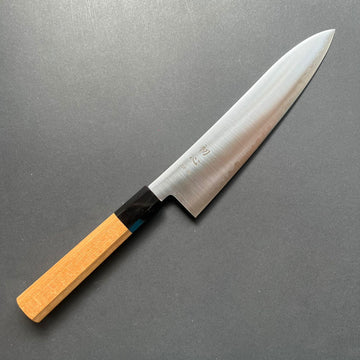Gyuto knife, ZDP189 powder steel with stainless steel cladding, Polished finish, Hayabusa range - Hatsukokoro