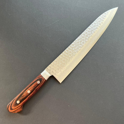 Gyuto knife, VG10, damascus and tsuchime finish - Ohishi
