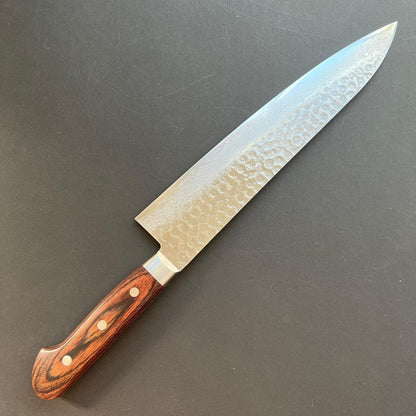 Gyuto knife, VG10, damascus and tsuchime finish - Ohishi