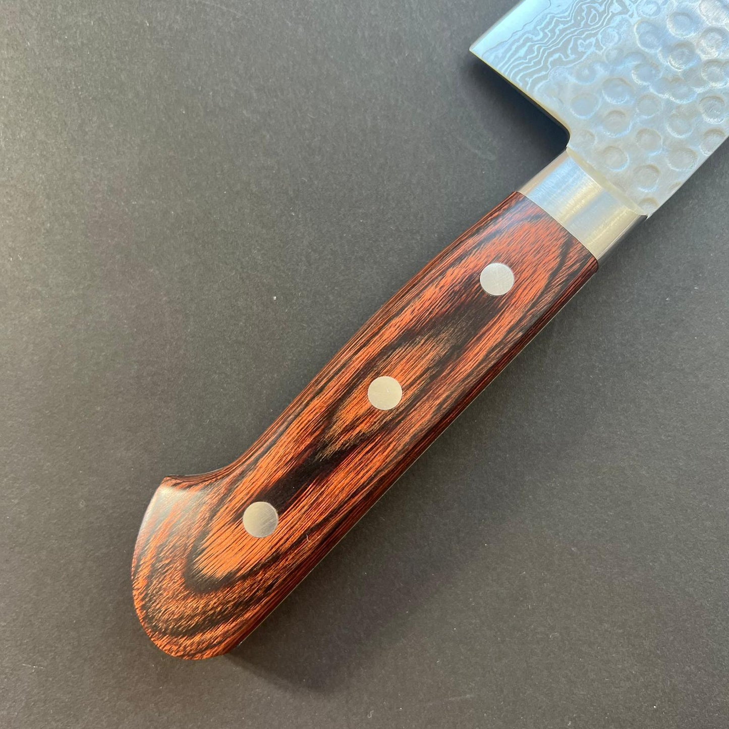 Gyuto knife, VG10, damascus and tsuchime finish - Ohishi