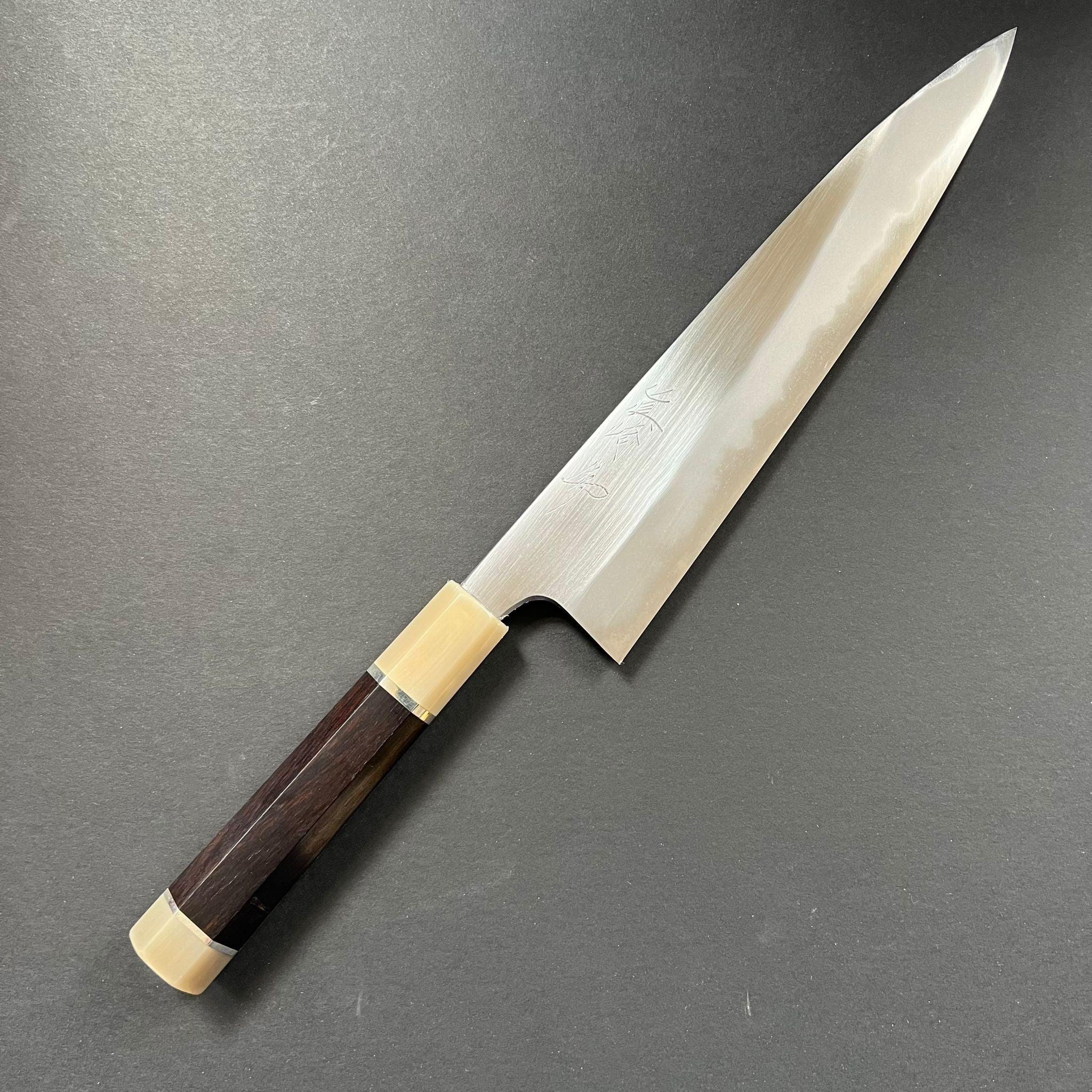 Gyuto knife, Aogami 2 with Iron Cladding, forge welded Hon-SanMai series - Naoki Mazaki
