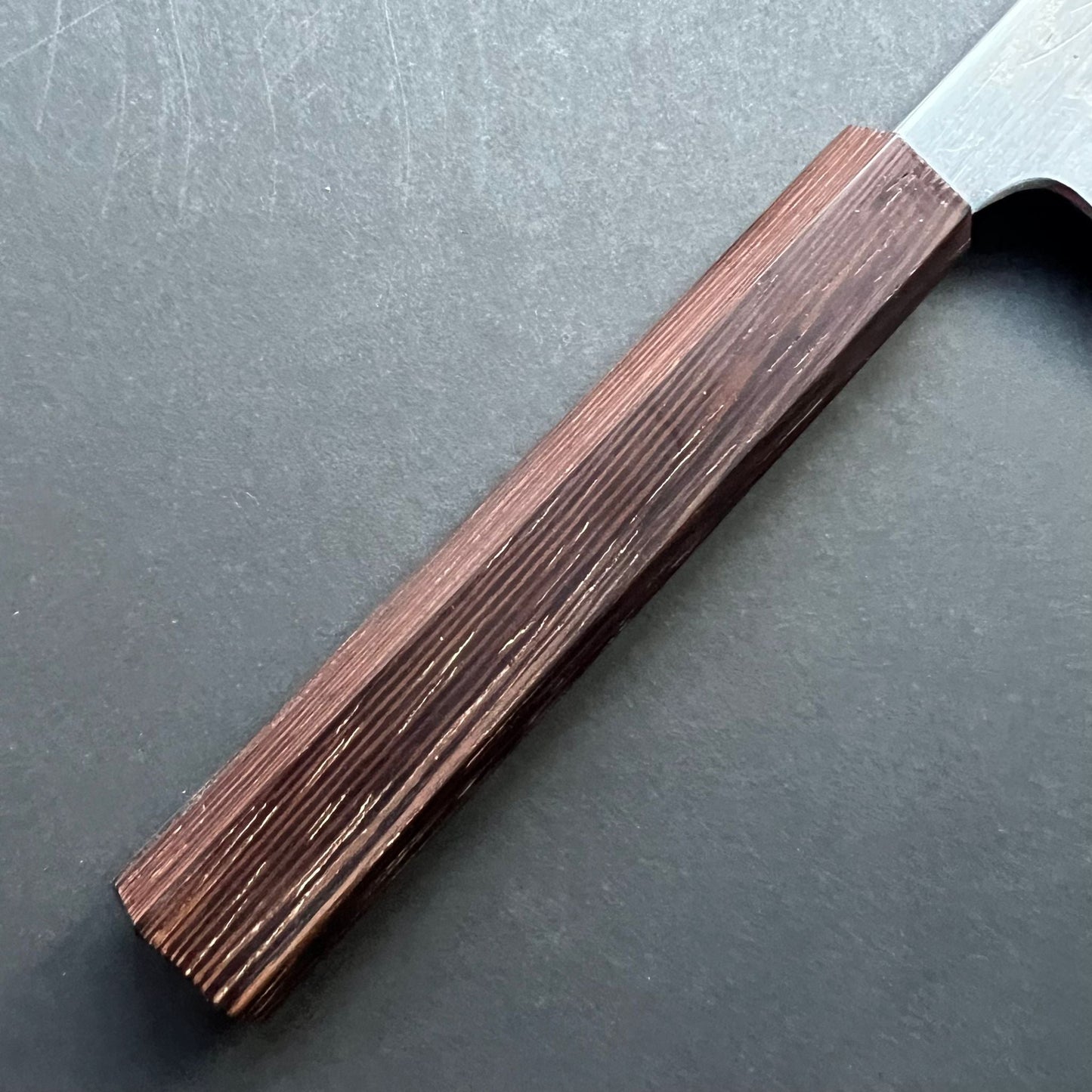 Gyuto knife, Shirogami 2 with Iron Cladding, forge welded Hon-SanMai series - Naoki Mazaki