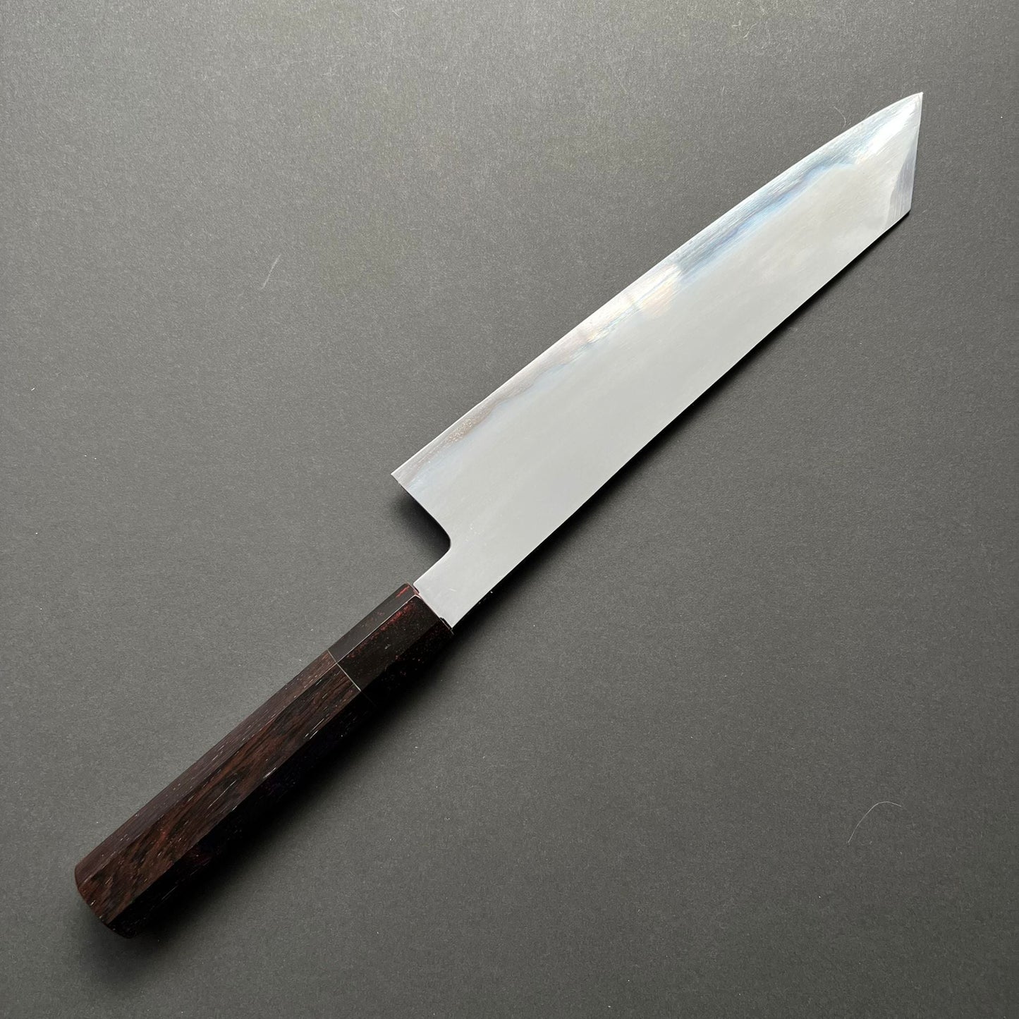 Kiritsuke Gyuto knife, Aogami 1 carbon steel with iron cladding, Migaki finish, Yoake range - Hatsukokoro