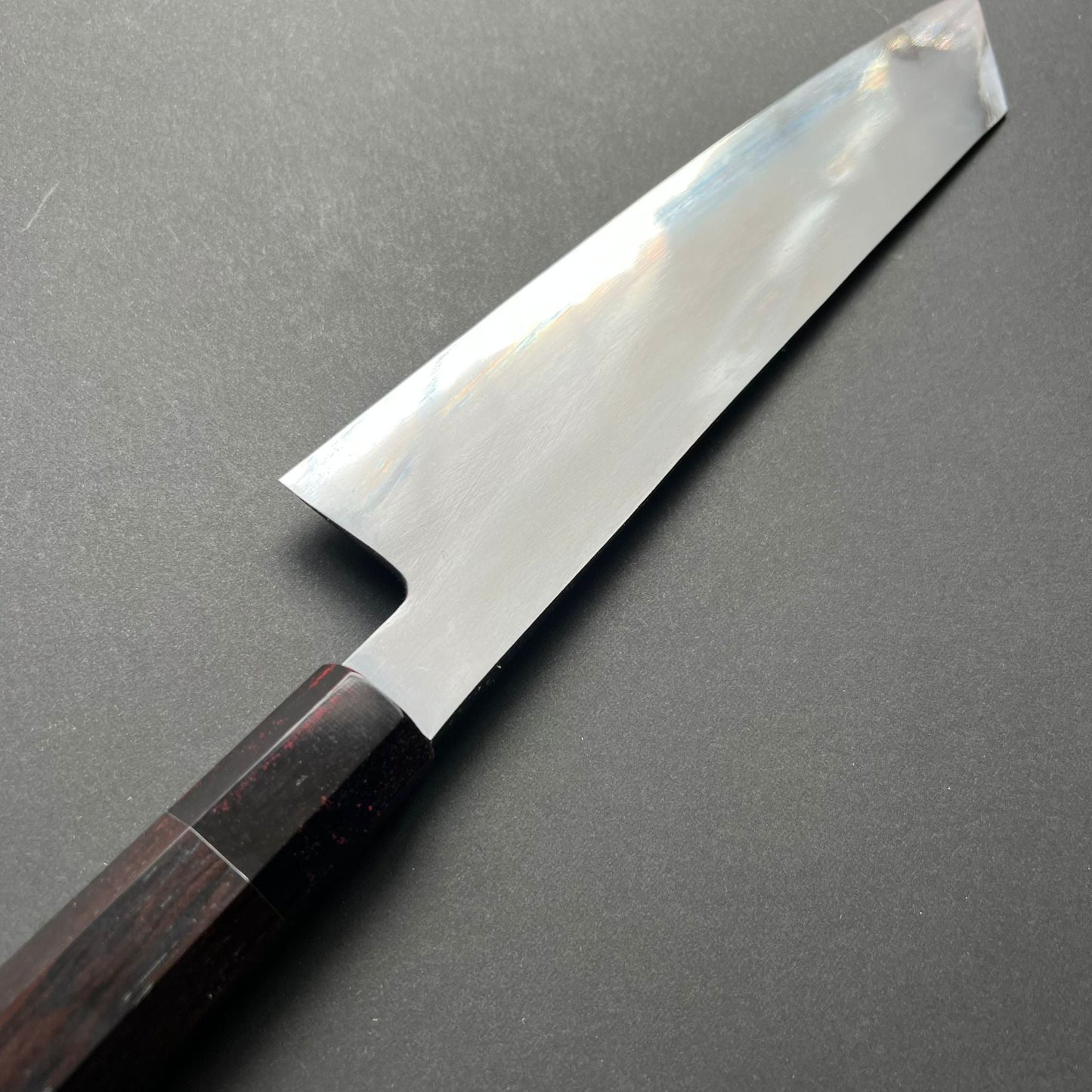Kiritsuke Gyuto knife, Aogami 1 carbon steel with iron cladding, Migaki finish, Yoake range - Hatsukokoro