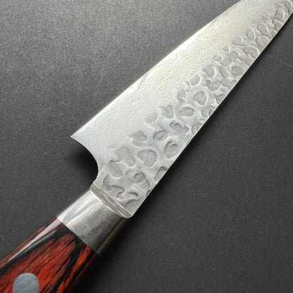 Petty knife, VG10 stainless steel, Damascus Tsuchime finish - Sakai Takayuki