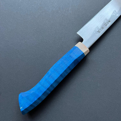 Yanagiba knife, Aogami 1 with iron cladding, Damascus finish - Nakagawa Hamono