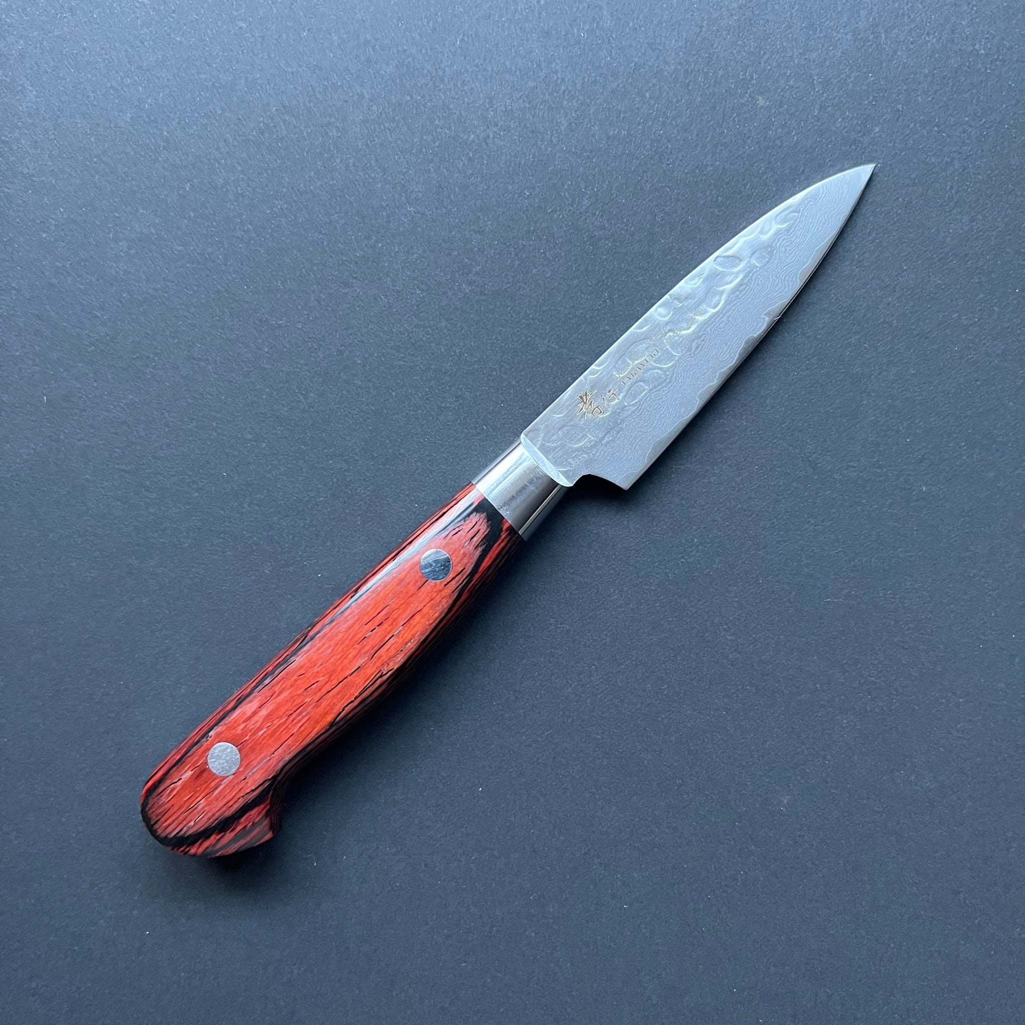 Petty knife, VG10 stainless steel, Damascus Tsuchime finish - Sakai Takayuki