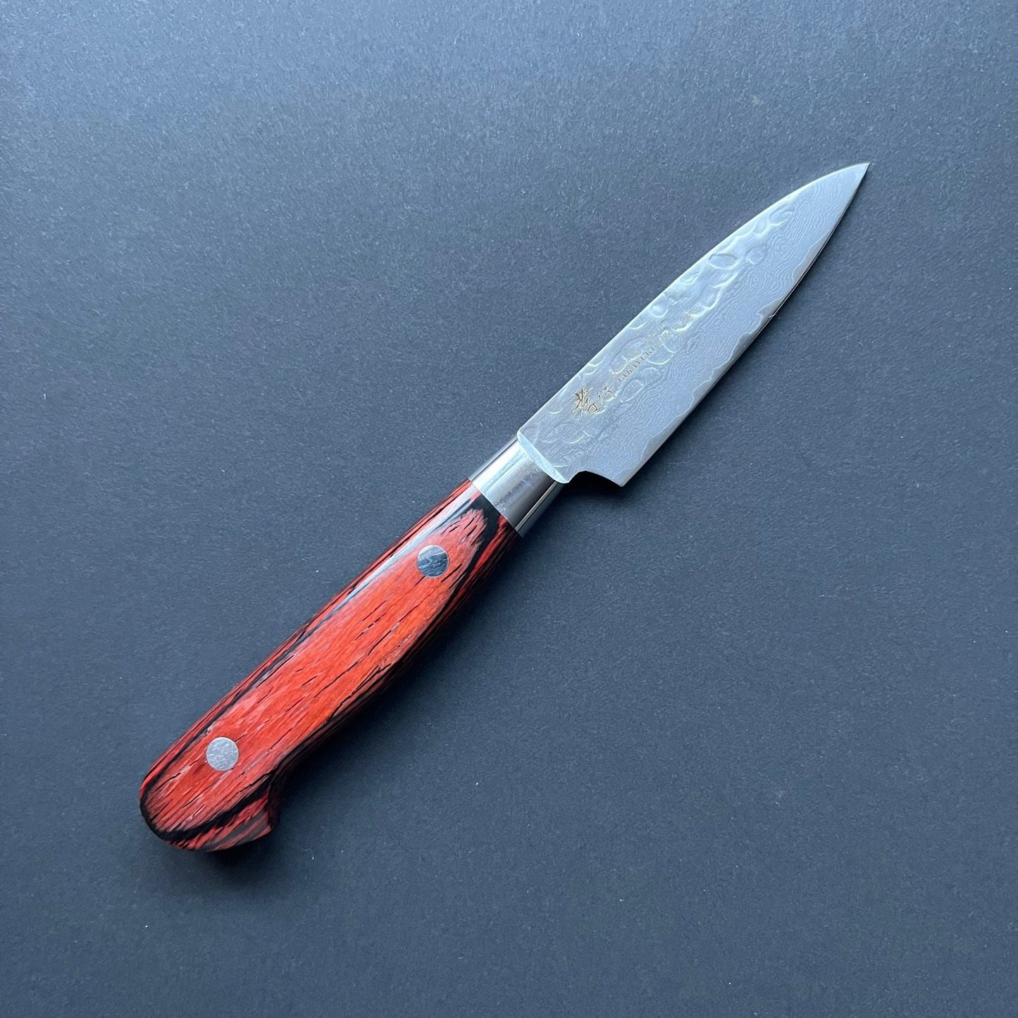 Petty knife, VG10 stainless steel, Damascus Tsuchime finish - Sakai Takayuki