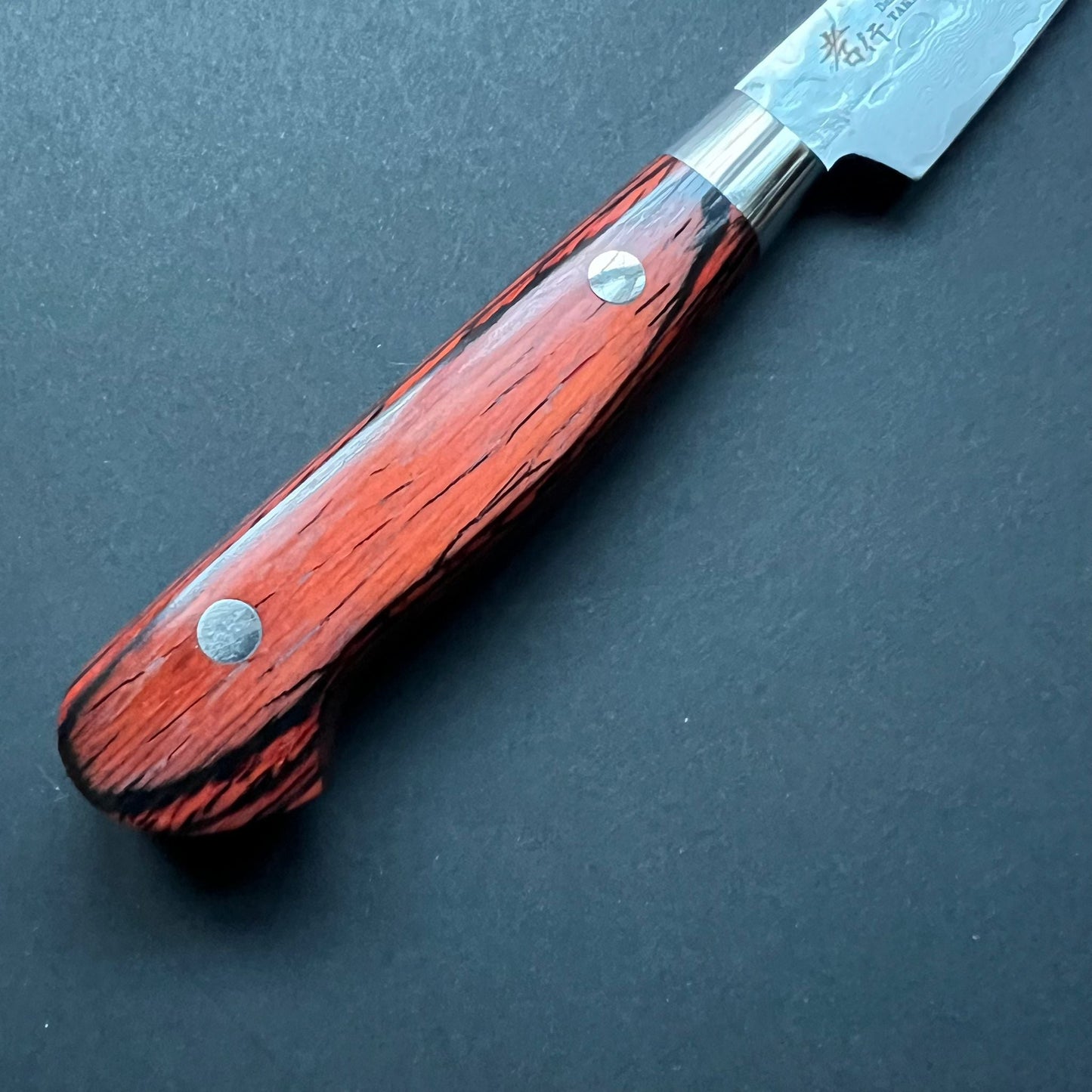 Petty knife, VG10 stainless steel, Damascus Tsuchime finish - Sakai Takayuki