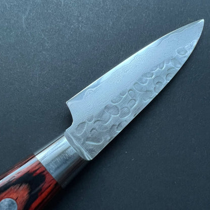 Petty knife, VG10 stainless steel, Damascus Tsuchime finish - Sakai Takayuki