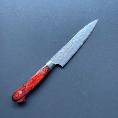 Petty knife, VG10 stainless steel, Damascus Tsuchime finish - Sakai Takayuki