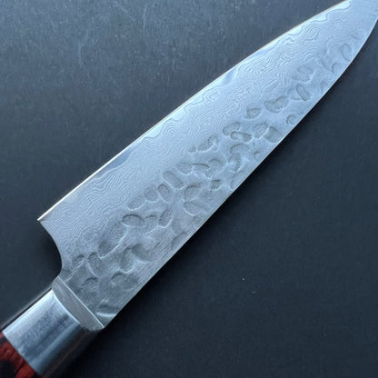 Petty knife, VG10 stainless steel, Damascus Tsuchime finish - Sakai Takayuki